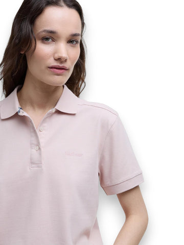 Barbour Bowford Polo Top - T-Shirt Donna - Rosa