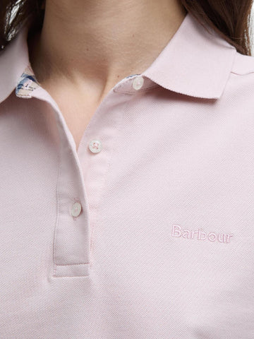 Barbour Bowford Polo Top - T-Shirt Donna - Rosa