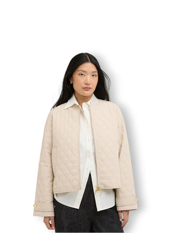 Barbour Whillan Quilted Jacket - Capospalla Donna - Panna