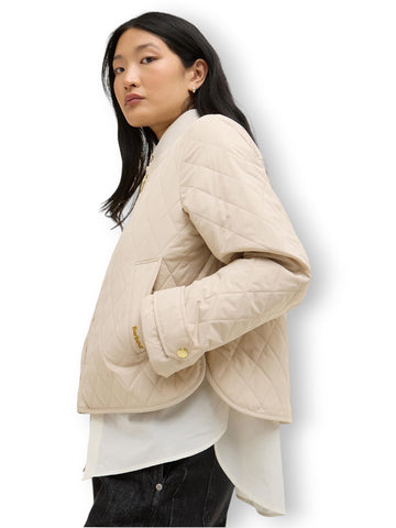 Barbour Whillan Quilted Jacket - Capospalla Donna - Panna