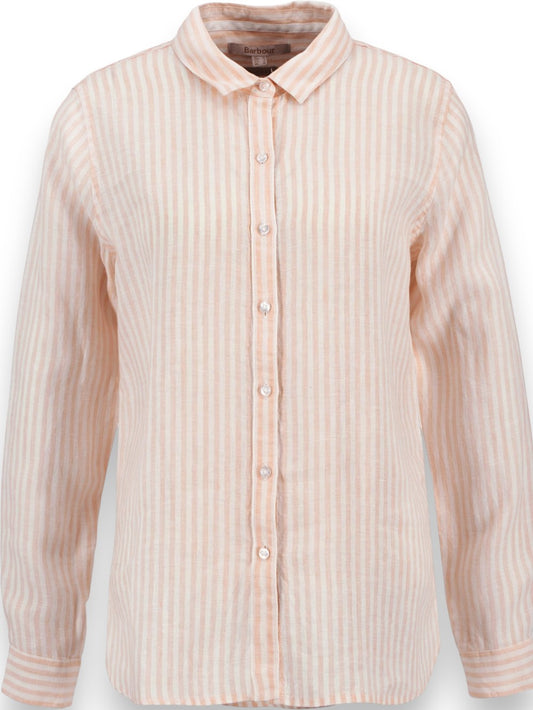 Barbour Marine Shirt - Camicia Donna - Rosa/bianco