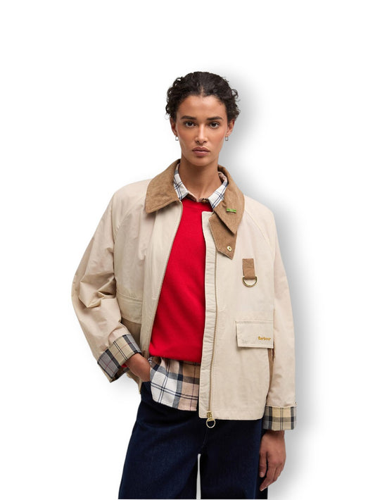 Barbour Icons Spey Showerproof - Capospalla Donna - Panna