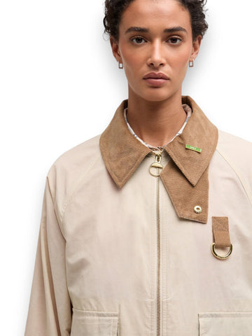 Barbour Icons Spey Showerproof - Capospalla Donna - Panna