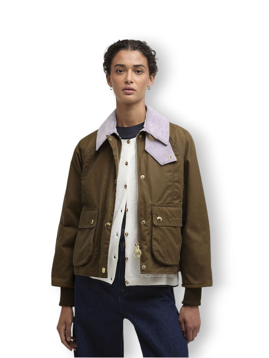Barbour Cropped Beadnell Wax - Capospalla Donna - Marrone