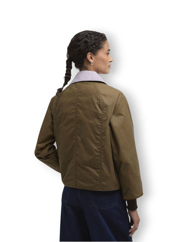 Barbour Cropped Beadnell Wax - Capospalla Donna - Marrone