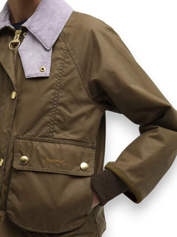 Barbour Cropped Beadnell Wax - Capospalla Donna - Marrone