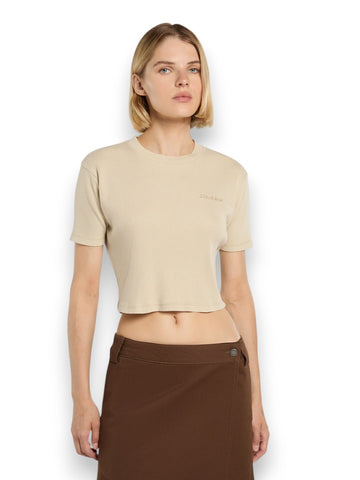 Dickies Plentywood Ss Tee - T-Shirt Donna - Celeste