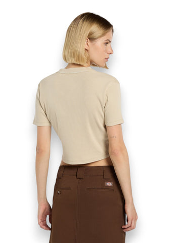 Dickies Plentywood Ss Tee - T-Shirt Donna - Celeste