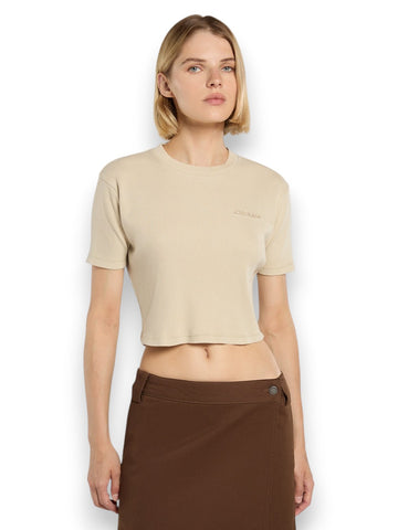 Dickies Plentywood Ss Tee - T-Shirt Donna - Beige