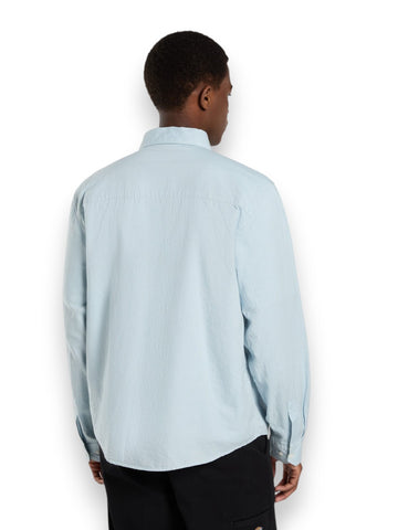 Dickies Gallatin Shirt Ls - Camicie Uomo - Celeste
