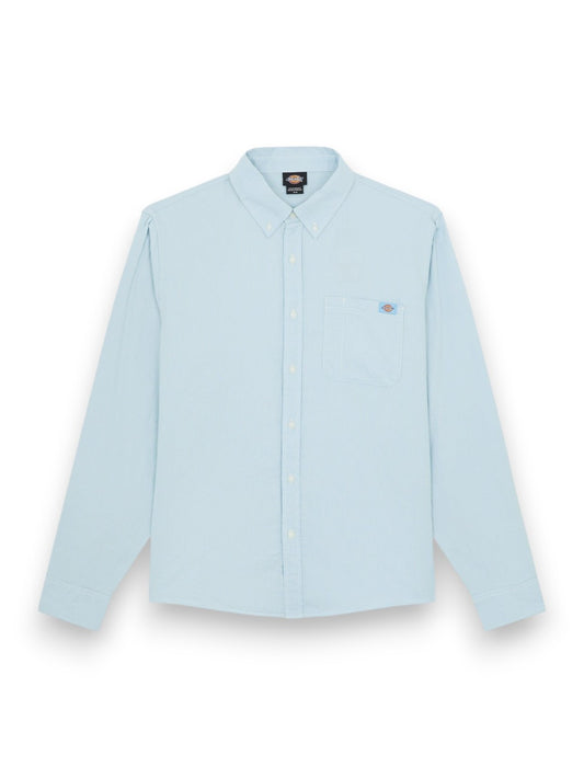 Dickies Gallatin Shirt Ls - Camicie Uomo - Celeste