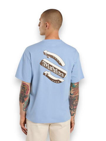 Dickies Thornville Ss Tee Endless Sky - T-Shirt Uomo - Azzurro