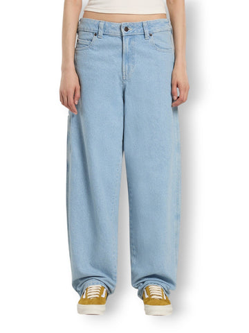 Dickies 957 Loose Tapered Work Je - Jeans Donna - Denim Chiaro
