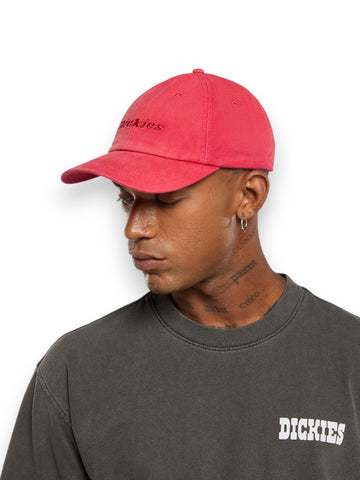 Dickies Middlefield Wash Dad Cap Garne - Cappelli Uomo - Rosso