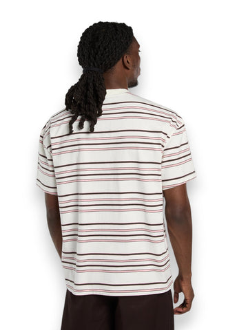 Dickies East Liberty Stripe Tee Egret - T-Shirt Uomo - Righe
