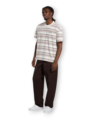 Dickies East Liberty Stripe Tee Egret - T-Shirt Uomo - Righe