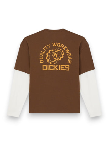 Dickies Payson 2fer Tee - T-Shirt Uomo - Marrone