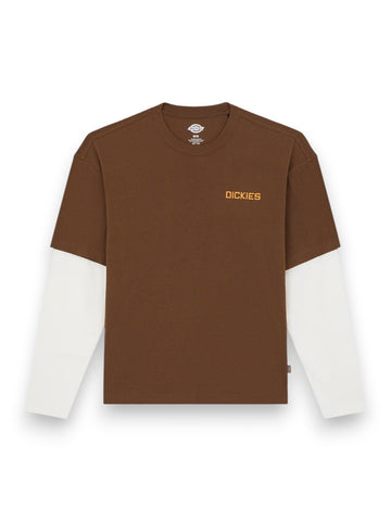 Dickies Payson 2fer Tee - T-Shirt Uomo - Marrone