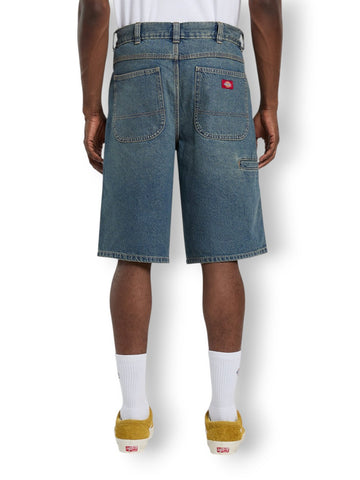 Dickies 958 13 Inch Loose Short J Khaki Tntd - Shorts Uomo - Denim