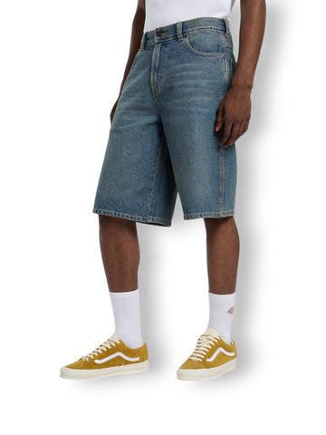 Dickies 958 13 Inch Loose Short J Khaki Tntd - Shorts Uomo - Denim