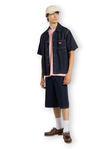 Dickies 958 13 Inch Loose Short J Rinsed - Shorts Uomo - Denim Scuro