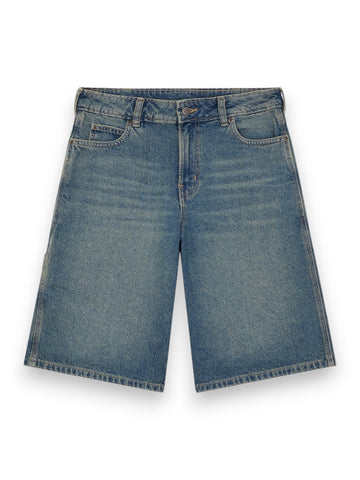 Dickies 957 13 Inch Denim Short Khaki Tntd B - Shorts Donna - Denim