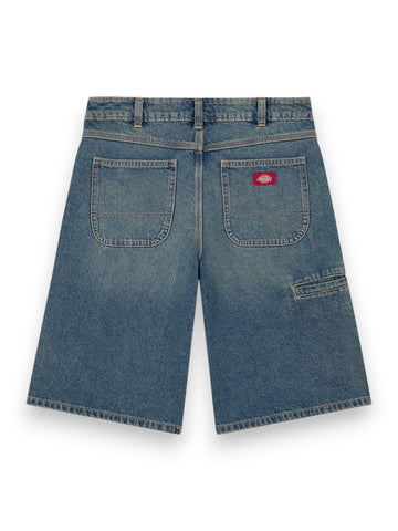 Dickies 957 13 Inch Denim Short Khaki Tntd B - Shorts Donna - Denim