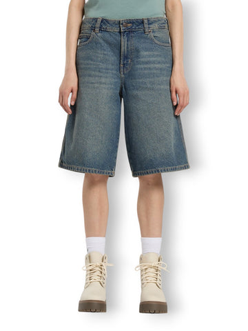 Dickies 957 13 Inch Denim Short Khaki Tntd B - Shorts Donna - Denim