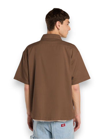 Dickies 247 Gd Work Shirt Ss - Camicia Uomo - Marrone