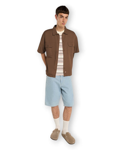 Dickies 247 Gd Work Shirt Ss - Camicia Uomo - Marrone