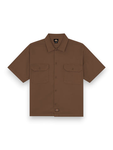Dickies 247 Gd Work Shirt Ss - Camicia Uomo - Marrone