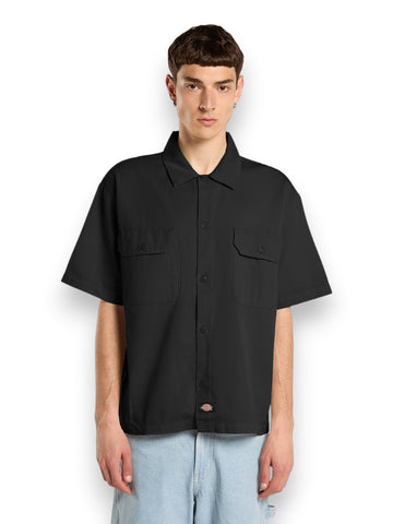 Dickies 247 Gd Work Shirt Ss - Camicia Uomo - Nero