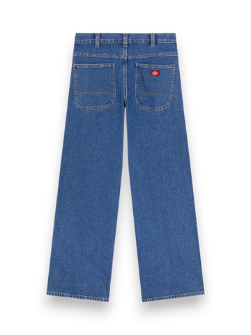 Dickies 958 Baggy Straight Work Jeans - Jeans Uomo - Denim Medio