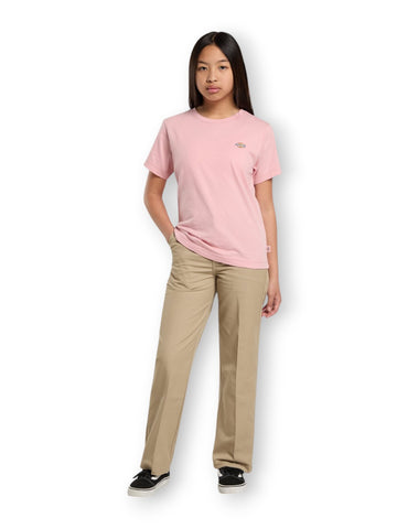 Dickies Youth Mapleton Tee Bridal Rose - T-Shirt Bambino - Rosa