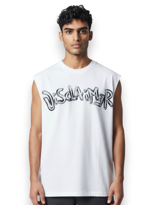 Disclaimer T-Shirt Uomo - Bianco