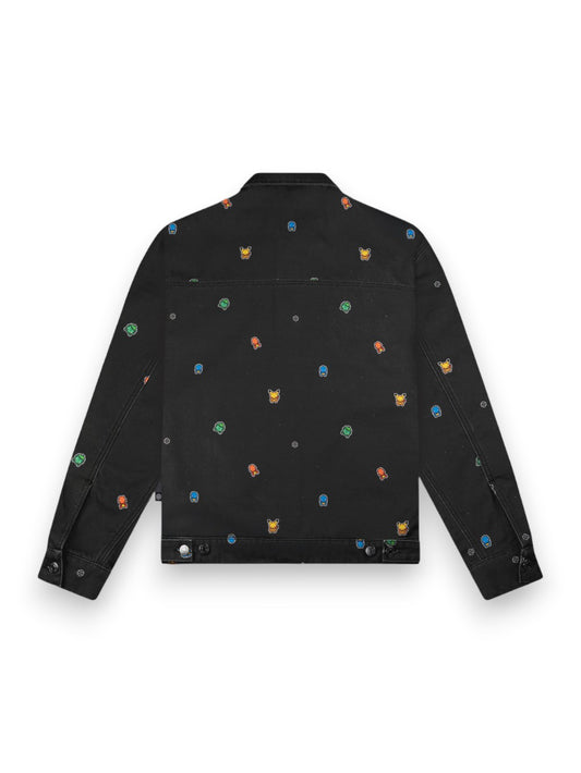 Dolly Noire Starter Pattern Loose Jacket - Capospalla Uomo - Nero