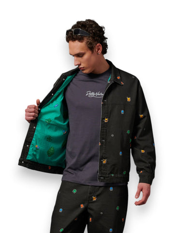 Dolly Noire Starter Pattern Loose Jacket - Capospalla Uomo - Nero