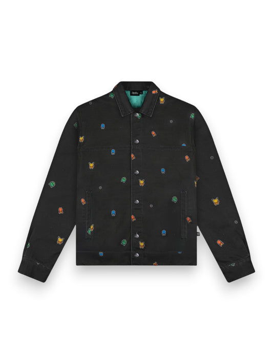 Dolly Noire Starter Pattern Loose Jacket - Capospalla Uomo - Nero
