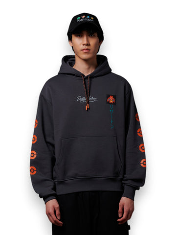 Dolly Noire Charizard Evolution Hoodie - Felpe Uomo - Grigio