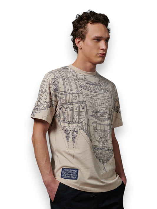 Dolly Noire Bench Milano Tee - T-Shirt Uomo - Beige