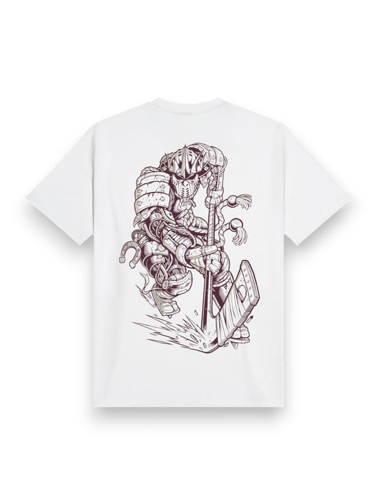 Dolly Noire Hockey Cyborg Tee - T-Shirt Uomo - Bianco