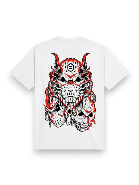 Dolly Noire Hockey Mask Trio Tee - T-Shirt Uomo - Bianco
