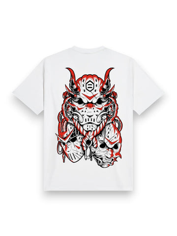 Dolly Noire Hockey Mask Trio Tee - T-Shirt Uomo - Bianco