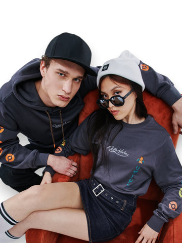 Dolly Noire Charizard Evolution Tee - T-Shirt Uomo - Grigio