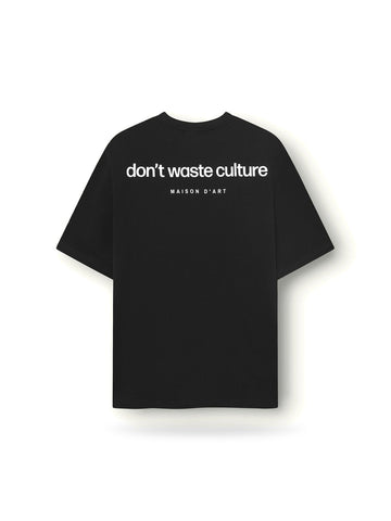 Dont Waste Culture Cleo - T-Shirt Uomo - Nero/Bianco