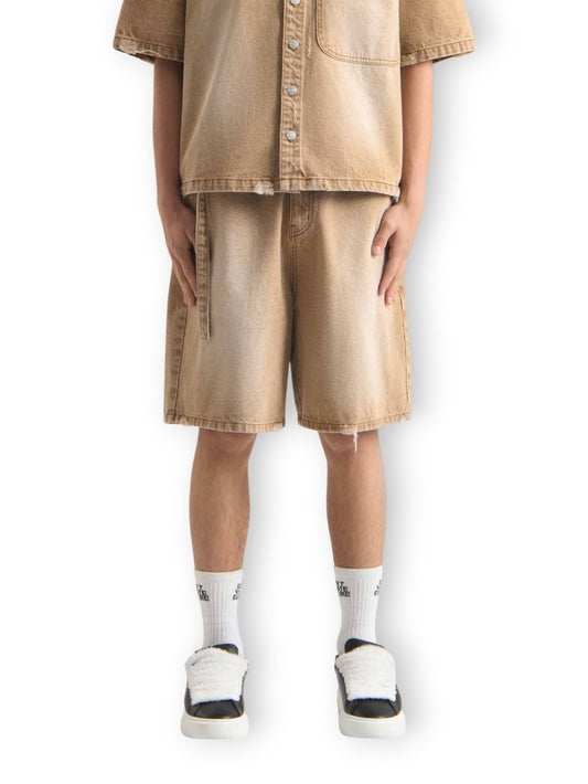 Dont Waste Culture Florayne - Shorts Uomo - Beige