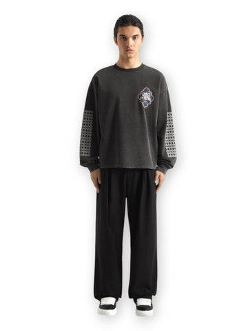 Dont Waste Culture Himariyu Longsleeve2 - T-Shirt Uomo - Grigio