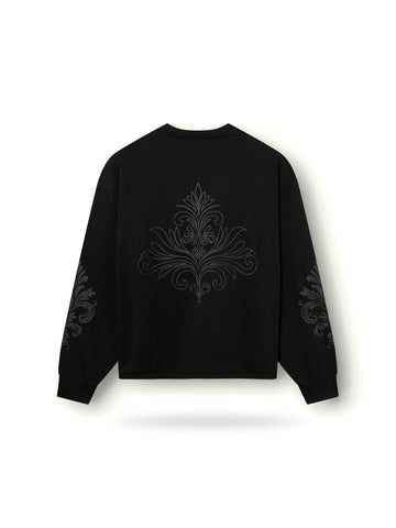 Dont Waste Culture Yorika Longsleeve1 - T-Shirt Uomo - Nero