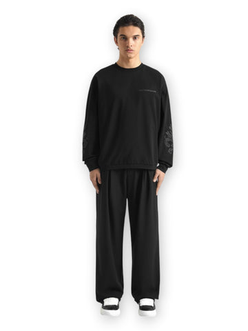 Dont Waste Culture Yorika Longsleeve1 - T-Shirt Uomo - Nero