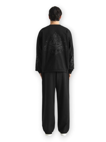 Dont Waste Culture Yorika Longsleeve1 - T-Shirt Uomo - Nero